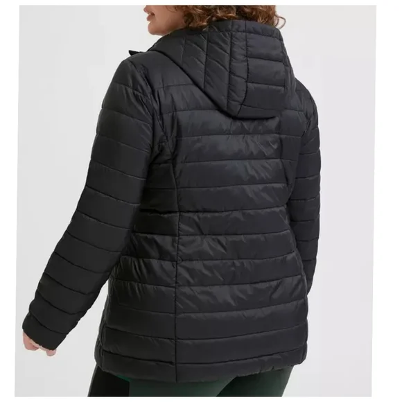 Torrid Black Quilted Packable Puffer Size 3 - Picture 2 of 8